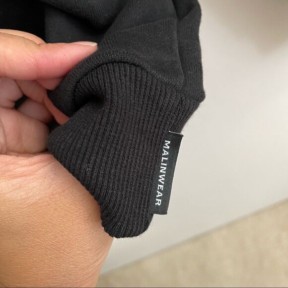 MALINWEAR Exclusive Black Winter 500 GSM Hoodie Pullover size medium New - Picture 8 of 12